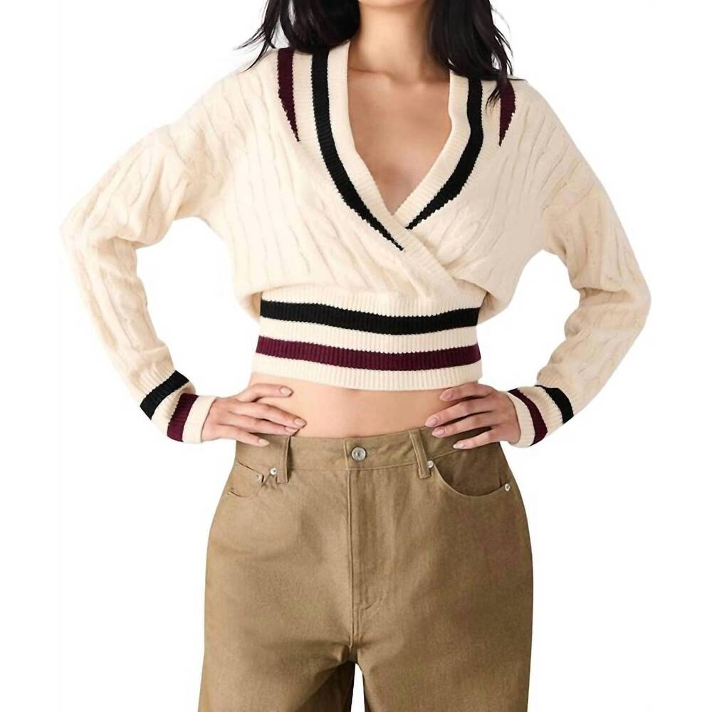 NEW STEVE MADDEN addison pullover sweater in cream